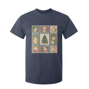 Tis The Season To Be Wheeky T Shirt For Kid Christmas Guinea Pig Gift TS12 Navy Print Your Wear