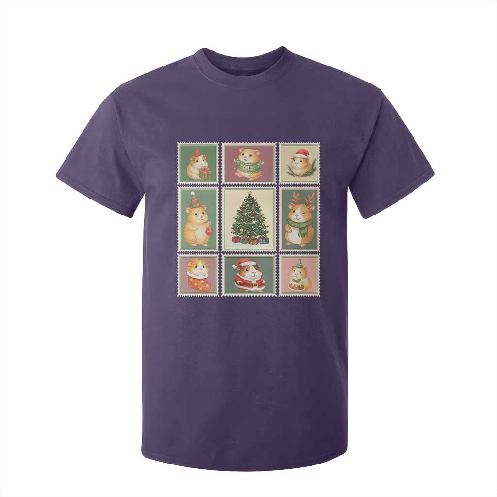 Tis The Season To Be Wheeky T Shirt For Kid Christmas Guinea Pig Gift TS12 Purple Print Your Wear