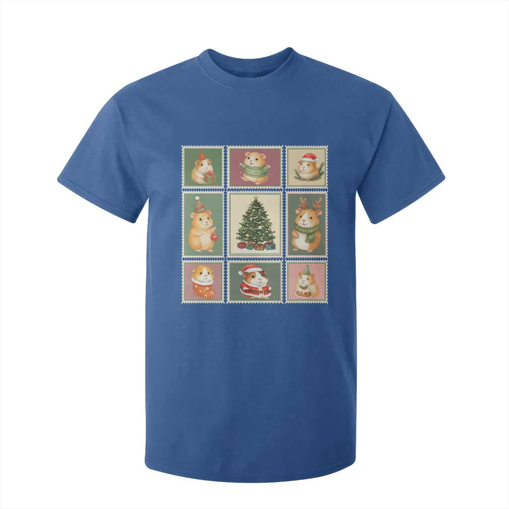 Tis The Season To Be Wheeky T Shirt For Kid Christmas Guinea Pig Gift TS12 Royal Blue Print Your Wear