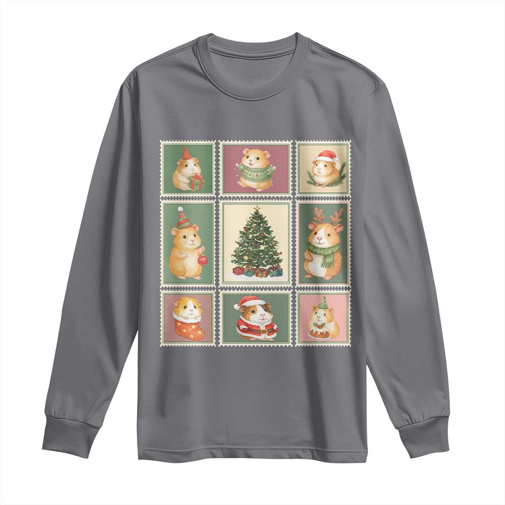Tis The Season To Be Wheeky Long Sleeve Shirt Christmas Guinea Pig Gift TS12 Charcoal Print Your Wear