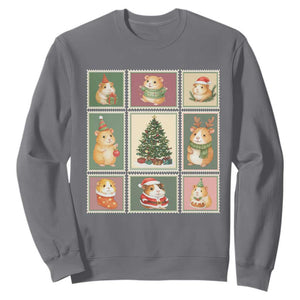 Tis The Season To Be Wheeky Sweatshirt Christmas Guinea Pig Gift TS12 Charcoal Print Your Wear