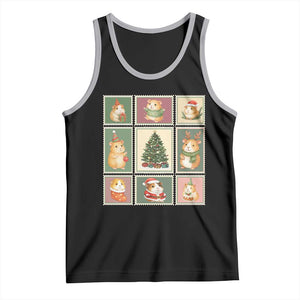 Tis The Season To Be Wheeky Tank Top Christmas Guinea Pig Gift TS12 Black Athletic Heather Print Your Wear