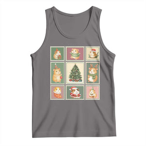 Tis The Season To Be Wheeky Tank Top Christmas Guinea Pig Gift TS12 Deep Heather Print Your Wear