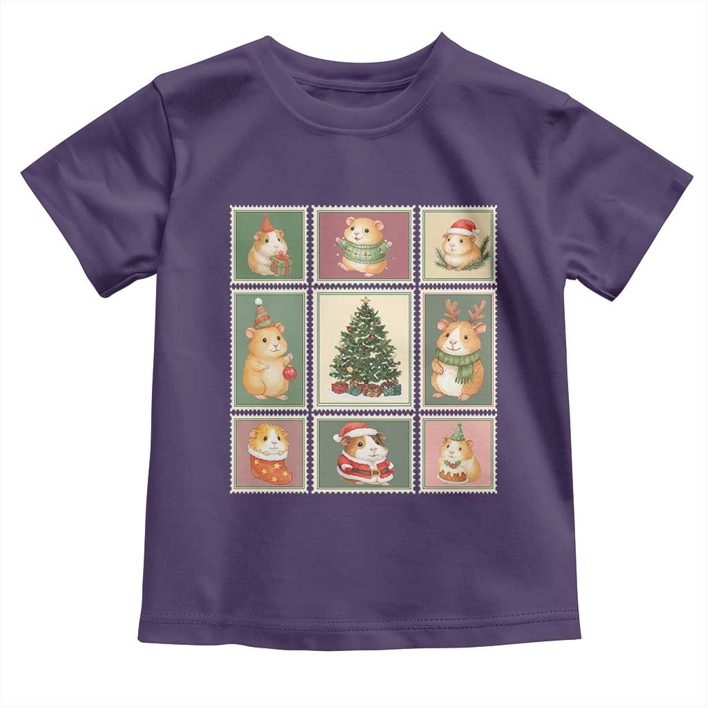 Tis The Season To Be Wheeky Toddler T Shirt Christmas Guinea Pig Gift TS12 Purple Print Your Wear