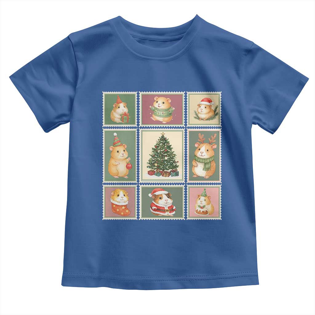 Tis The Season To Be Wheeky Toddler T Shirt Christmas Guinea Pig Gift TS12 Royal Blue Print Your Wear