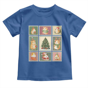 Tis The Season To Be Wheeky Toddler T Shirt Christmas Guinea Pig Gift TS12 Royal Blue Print Your Wear