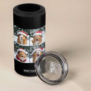 Funny Guinea Pig With Santa Hat Photobooth 4 in 1 Can Cooler Tumbler Christmas Gift TS12 Print Your Wear