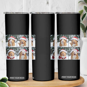 Funny Guinea Pig With Santa Hat Photobooth Skinny Tumbler Christmas Gift TS12 Print Your Wear