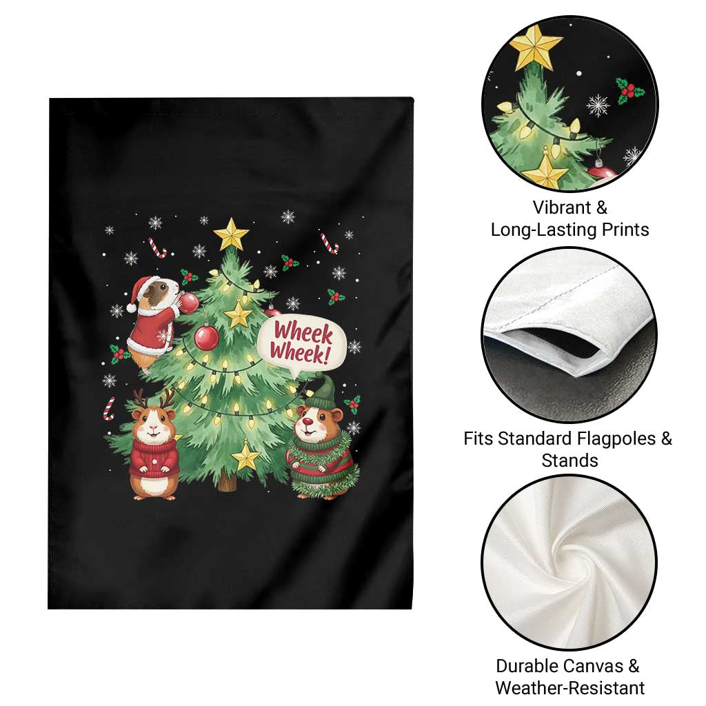 Wheek Wheek Guinea Pig Christmas Outfit Garden Flag Cavy Lover Gift TS12 Print Your Wear