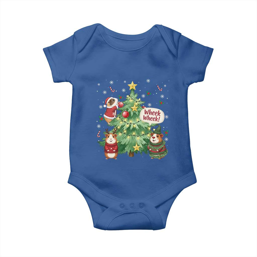 Wheek Wheek Guinea Pig Christmas Outfit Baby Onesie Cavy Lover Gift TS12 Royal Blue Print Your Wear
