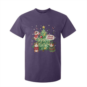 Wheek Wheek Guinea Pig Christmas Outfit T Shirt For Kid Cavy Lover Gift TS12 Purple Print Your Wear