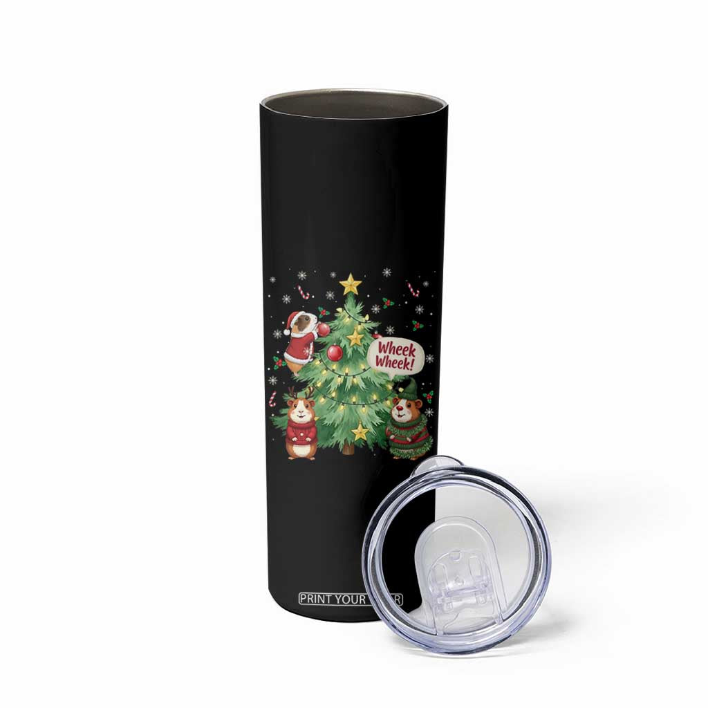 Wheek Wheek Guinea Pig Christmas Outfit Skinny Tumbler Cavy Lover Gift TS12 Print Your Wear
