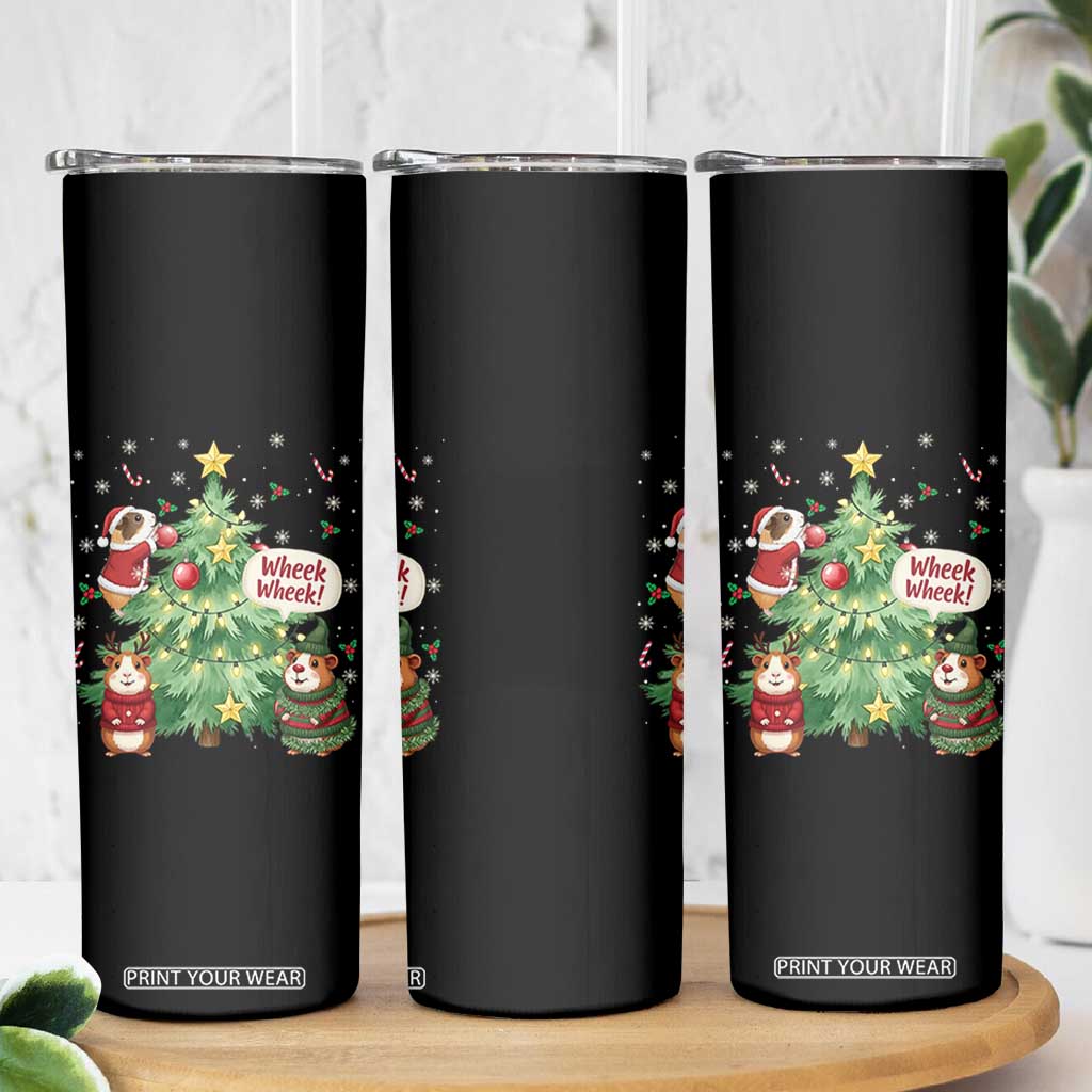 Wheek Wheek Guinea Pig Christmas Outfit Skinny Tumbler Cavy Lover Gift TS12 Print Your Wear