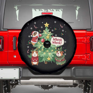 Wheek Wheek Guinea Pig Christmas Outfit Spare Tire Cover Cavy Lover Gift TS12 Black Print Your Wear