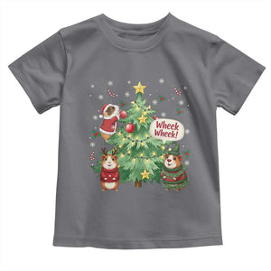 Wheek Wheek Guinea Pig Christmas Outfit Toddler T Shirt Cavy Lover Gift TS12 Charcoal Print Your Wear