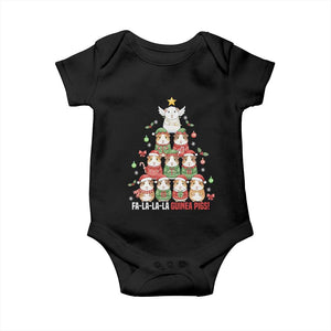 Fa La La La Guinea Pigs Baby Onesie Funny Christmas Cavy Lover Gift TS12 Black Print Your Wear