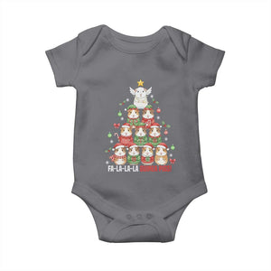 Fa La La La Guinea Pigs Baby Onesie Funny Christmas Cavy Lover Gift TS12 Charcoal Print Your Wear