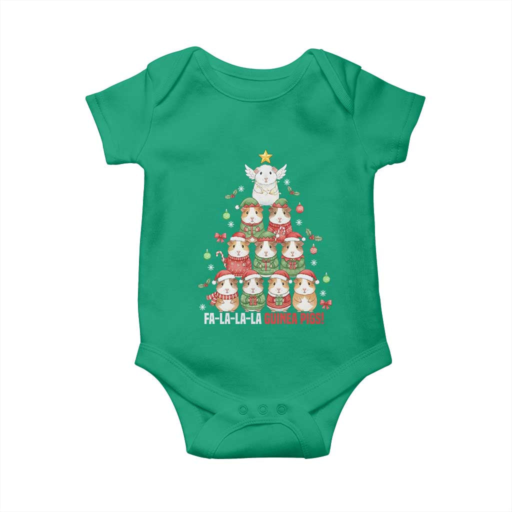Fa La La La Guinea Pigs Baby Onesie Funny Christmas Cavy Lover Gift TS12 Irish Green Print Your Wear