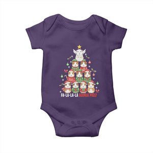 Fa La La La Guinea Pigs Baby Onesie Funny Christmas Cavy Lover Gift TS12 Purple Print Your Wear