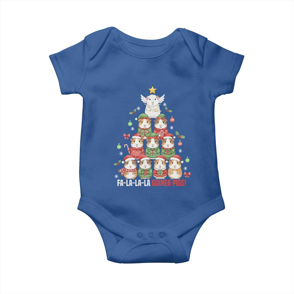 Fa La La La Guinea Pigs Baby Onesie Funny Christmas Cavy Lover Gift TS12 Royal Blue Print Your Wear