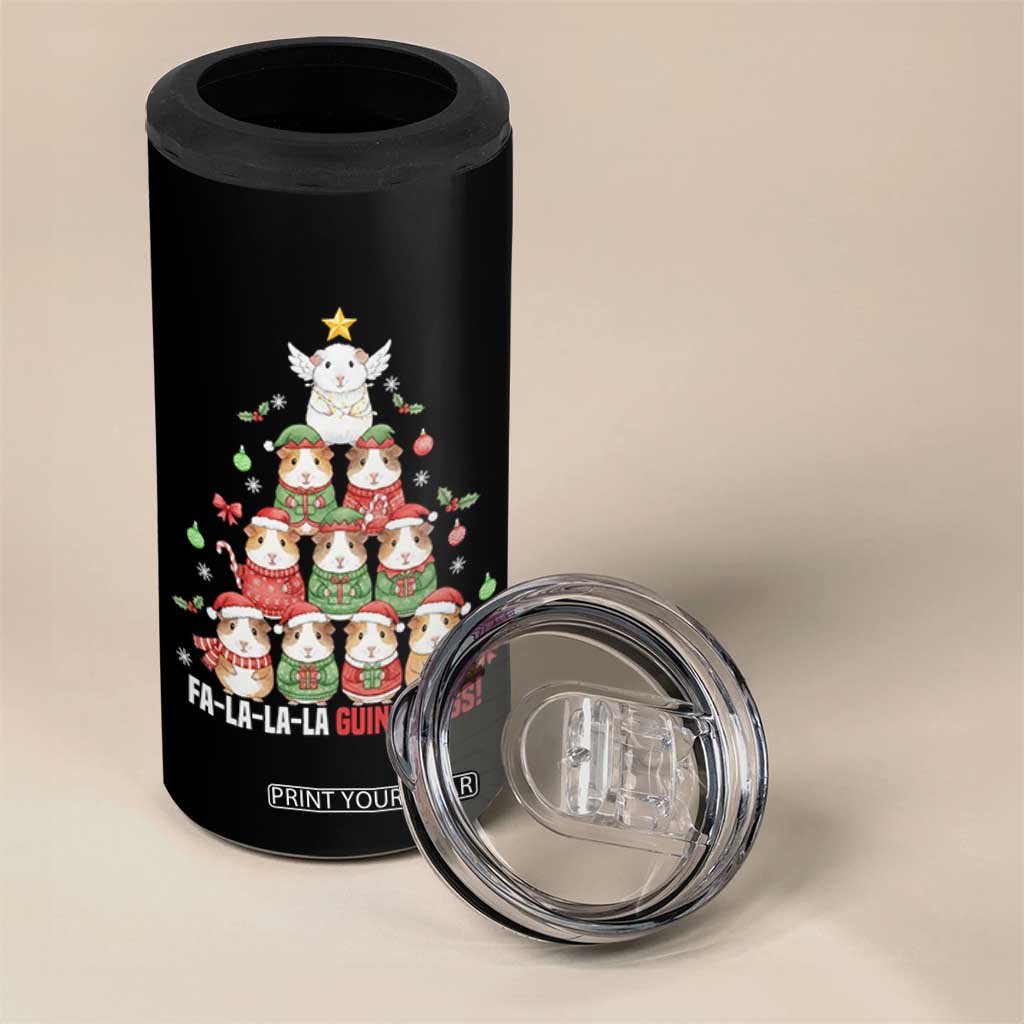 Fa La La La Guinea Pigs 4 in 1 Can Cooler Tumbler Funny Christmas Cavy Lover Gift TS12 Print Your Wear