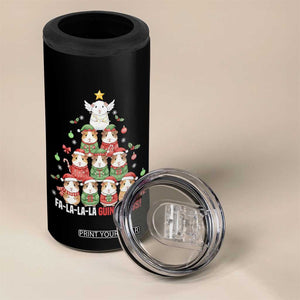 Fa La La La Guinea Pigs 4 in 1 Can Cooler Tumbler Funny Christmas Cavy Lover Gift TS12 Print Your Wear