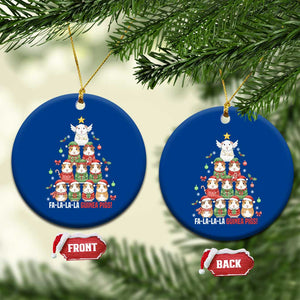 Fa La La La Guinea Pigs Ceramic Ornament Funny Christmas Cavy Lover Gift TS12 1pc Blue Print Your Wear