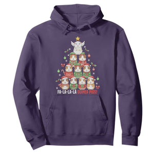 Fa La La La Guinea Pigs Hoodie Funny Christmas Cavy Lover Gift TS12 Purple Print Your Wear