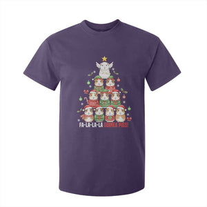 Fa La La La Guinea Pigs T Shirt For Kid Funny Christmas Cavy Lover Gift TS12 Purple Print Your Wear
