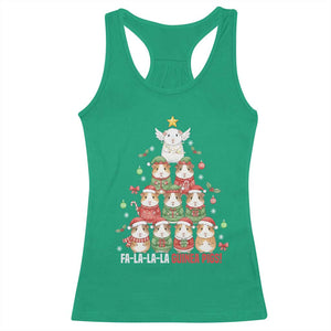 Fa La La La Guinea Pigs Racerback Tank Top Funny Christmas Cavy Lover Gift TS12 Irish Green Print Your Wear