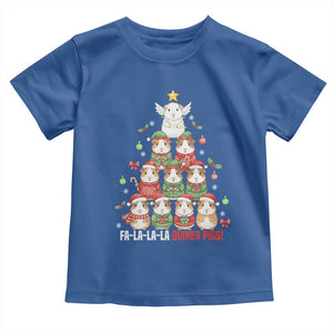 Fa La La La Guinea Pigs Toddler T Shirt Funny Christmas Cavy Lover Gift TS12 Royal Blue Print Your Wear