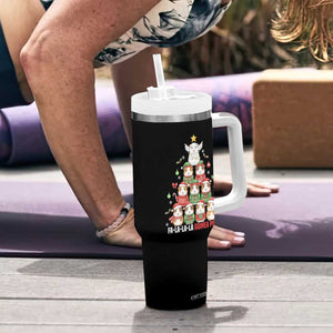 Fa La La La Guinea Pigs Tumbler With Handle Funny Christmas Cavy Lover Gift TS12 Print Your Wear