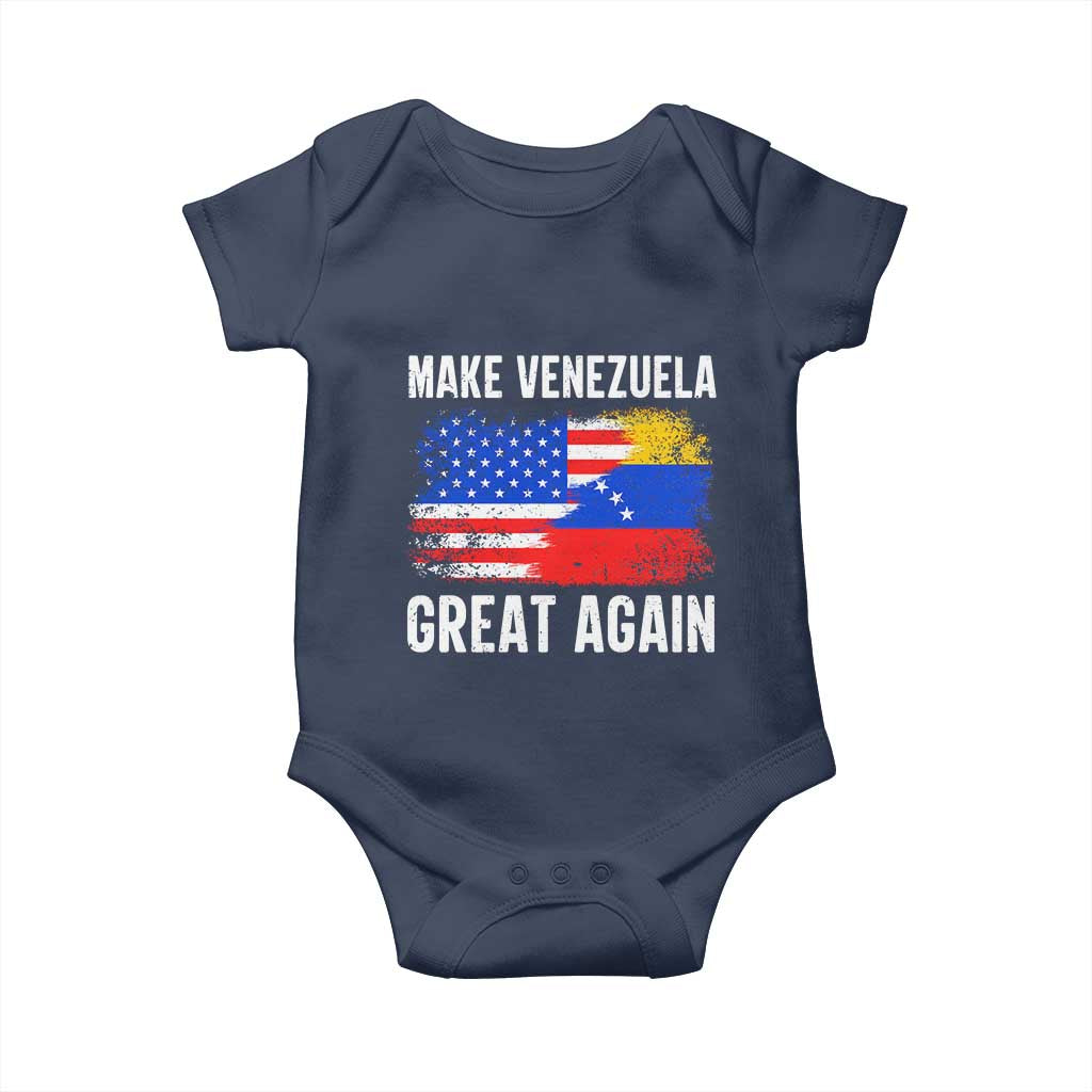 Make Venezuela Great Again Baby Onesie Political Gift TS12 Navy Print Your Wear