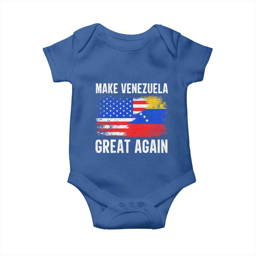 Make Venezuela Great Again Baby Onesie Political Gift TS12 Royal Blue Print Your Wear