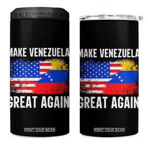 Make Venezuela Great Again 4 in 1 Can Cooler Tumbler Political Gift TS12 One Size: 16 oz Black Print Your Wear