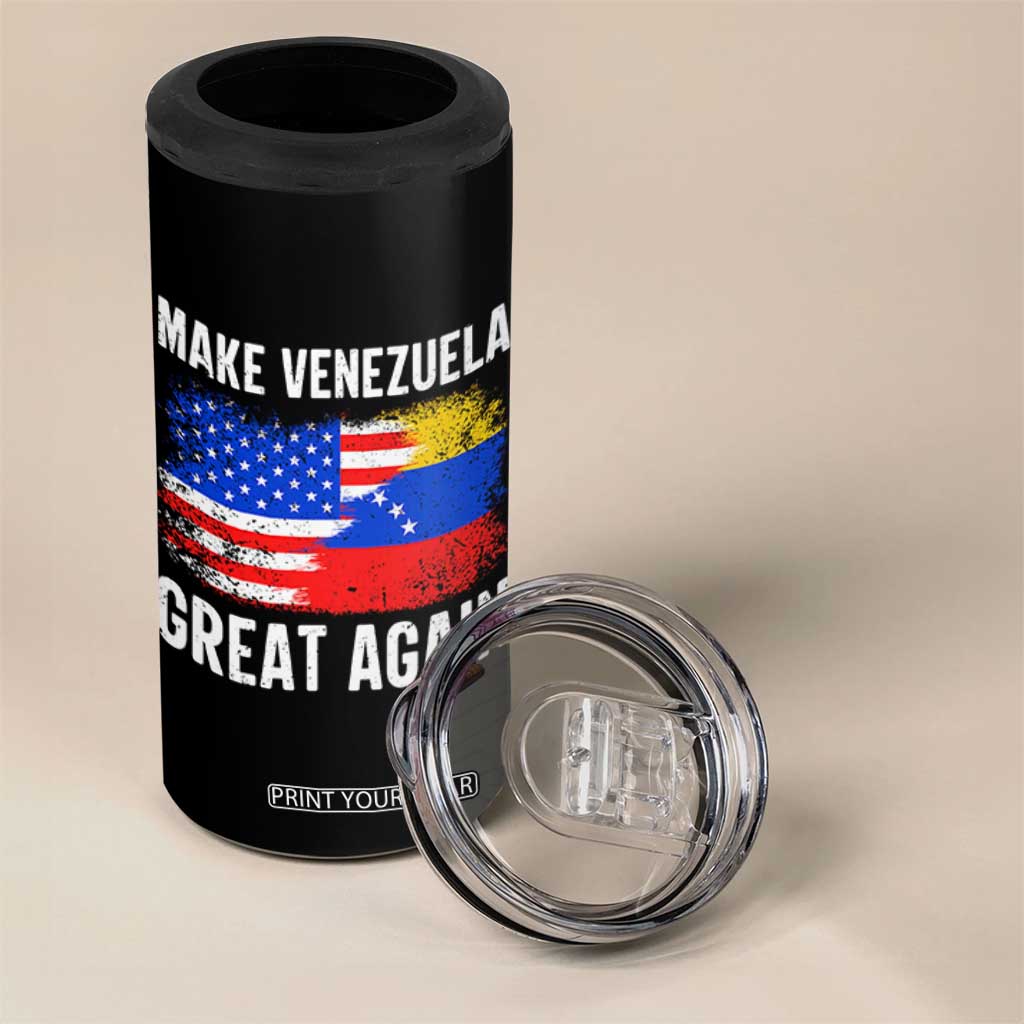 Make Venezuela Great Again 4 in 1 Can Cooler Tumbler Political Gift TS12 Print Your Wear