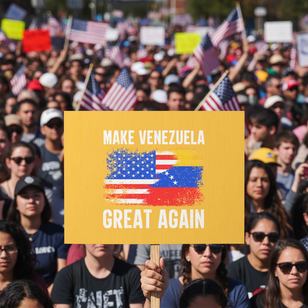 Make Venezuela Great Again Protest Sign Political Gift TS12 Horizontal 18