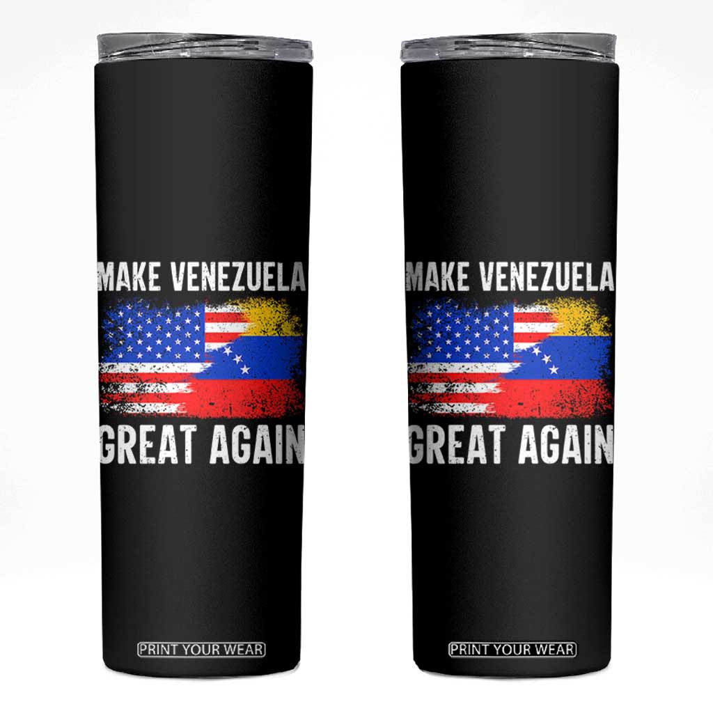 Make Venezuela Great Again Skinny Tumbler Political Gift TS12 Black Print Your Wear