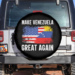 Make Venezuela Great Again Spare Tire Cover Political Gift TS12 No hole Black Print Your Wear