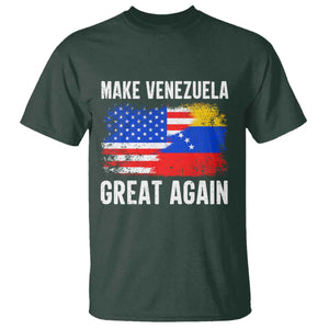 Make Venezuela Great Again T Shirt Political Gift TS12 Dark Forest Green Print Your Wear