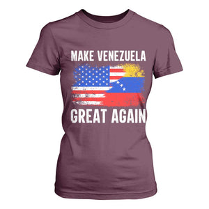 Make Venezuela Great Again T Shirt For Women Political Gift TS12 Maroon Print Your Wear