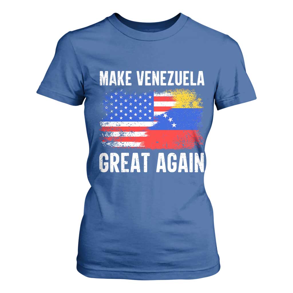 Make Venezuela Great Again T Shirt For Women Political Gift TS12 Royal Blue Print Your Wear