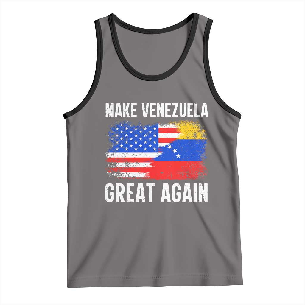 Make Venezuela Great Again Tank Top Political Gift TS12 Deep Heather Black Print Your Wear