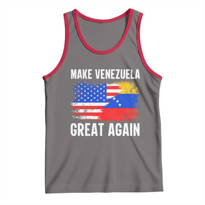 Make Venezuela Great Again Tank Top Political Gift TS12 Deep Heather Red Print Your Wear