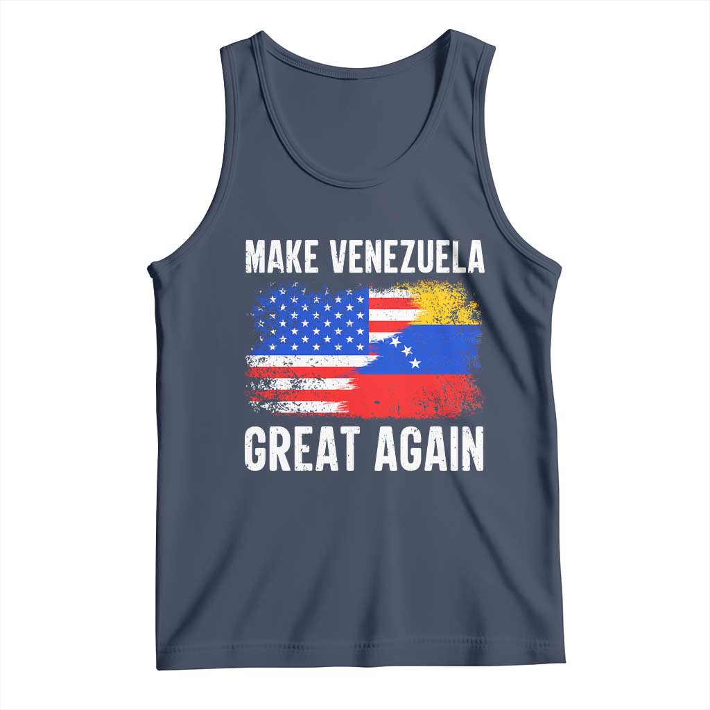 Make Venezuela Great Again Tank Top Political Gift TS12 Navy Print Your Wear
