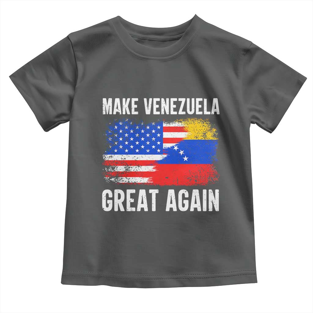 Make Venezuela Great Again Toddler T Shirt Political Gift TS12 Dark Heather Print Your Wear