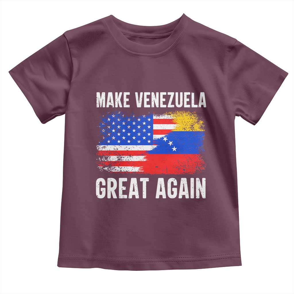Make Venezuela Great Again Toddler T Shirt Political Gift TS12 Maroon Print Your Wear