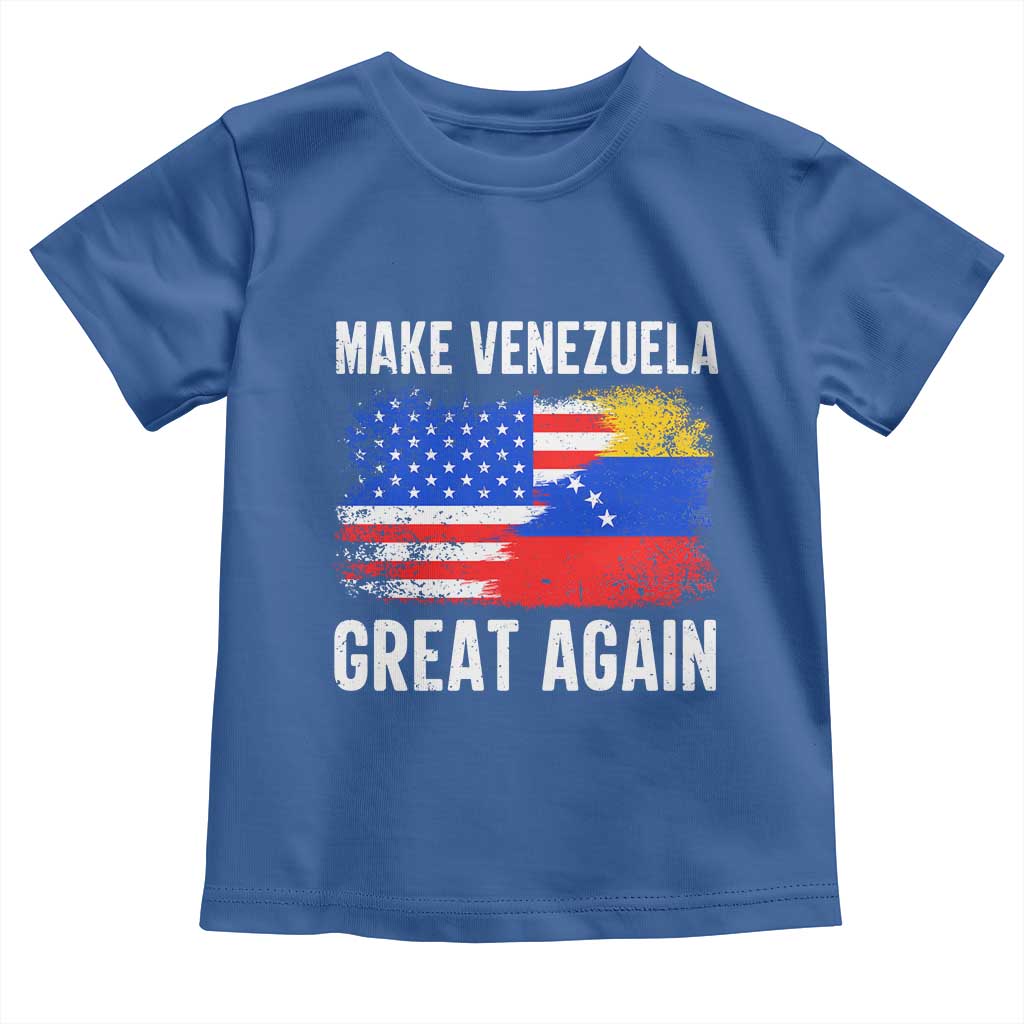 Make Venezuela Great Again Toddler T Shirt Political Gift TS12 Royal Blue Print Your Wear