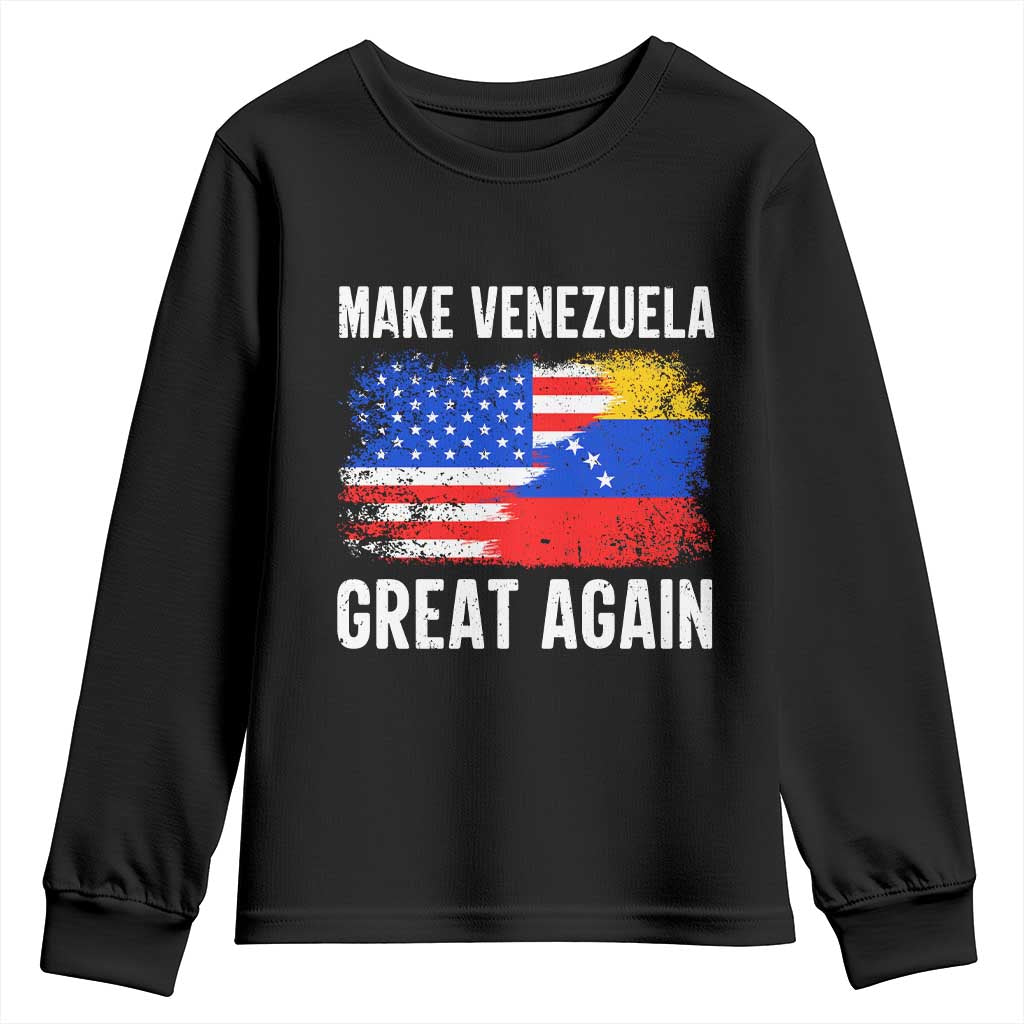 Make Venezuela Great Again Youth Sweatshirt Political Gift TS12 Black Print Your Wear