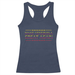 International Venezuela Gifts Racerback Tank Top Make Venezuela Great Again TS12 Navy Print Your Wear